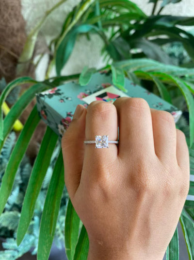 1 Carat Princess Cut Daily Wear Ring